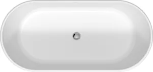 Ванна акриловая Duravit 700486 1600х750 отдельностоящая, без перелива, 2 наклона спины, белая