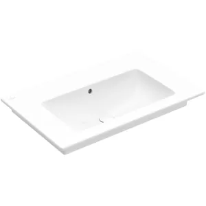 Раковина Villeroy & Boch 4104 8J 01 (800х500) без отверствия, перелив, альп.белый