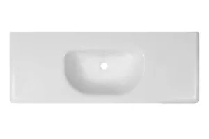 Раковина Estet Оливия 1200х450 без перелива, отверстие под смеситель, белый ФР-00000797