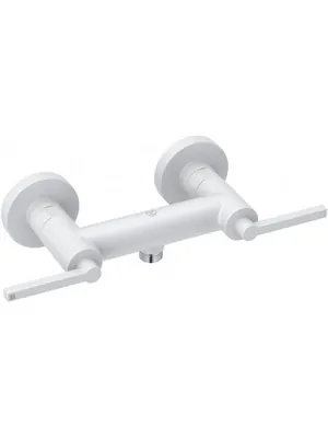 Смеситель KLUDI Puristic для душа, настенный, двухзахватный, белый матовый 207105315