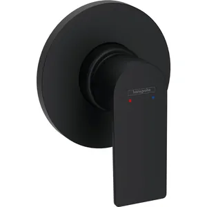 Смеситель для душа Hansgrohe E 72659670 однозахватный, встраиваемый, матовый черный