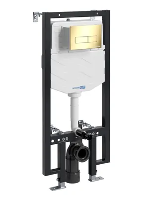 Инсталляция для унитаза WasserKRAFT с клавишей смыва, цвет: золото 56TLT.010.ME.PG03