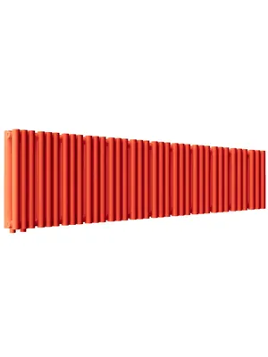 Радиатор стальной Empatiko V LR2 двухтруб 1432х236х122 36 сек НЗ.подкл, 2052Вт, Friendly Red
