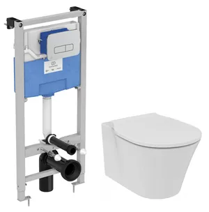 Инсталляция Ideal Standard ProSys 120P кл хром + Унитаз Rimless + сиденье микролифт PR212101