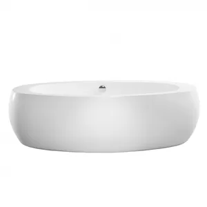 Ванна акриловая отдельностоящая Swedbe 8810 1890x930x550 щелевой перелив, донный клапан, белый