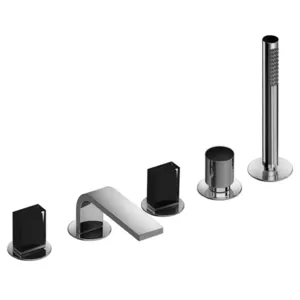 Смеситель Fantini на борт ванны пятисекционный, вылет 16см, хром 2902N565S