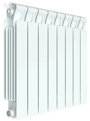 Радиатор биметаллический RIFAR 500 (577х640х100) бок. подкл, 8 секций, 1528Вт, белый