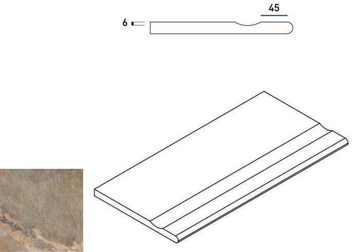 Magnetique X2 Dark Bordo Svasato Round 60X30 матовая