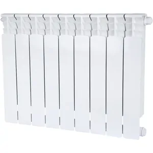 Радиатор STOUT 500 9 секций, биметаллический, нижнее правое подключение, белый SRB-0320-050009