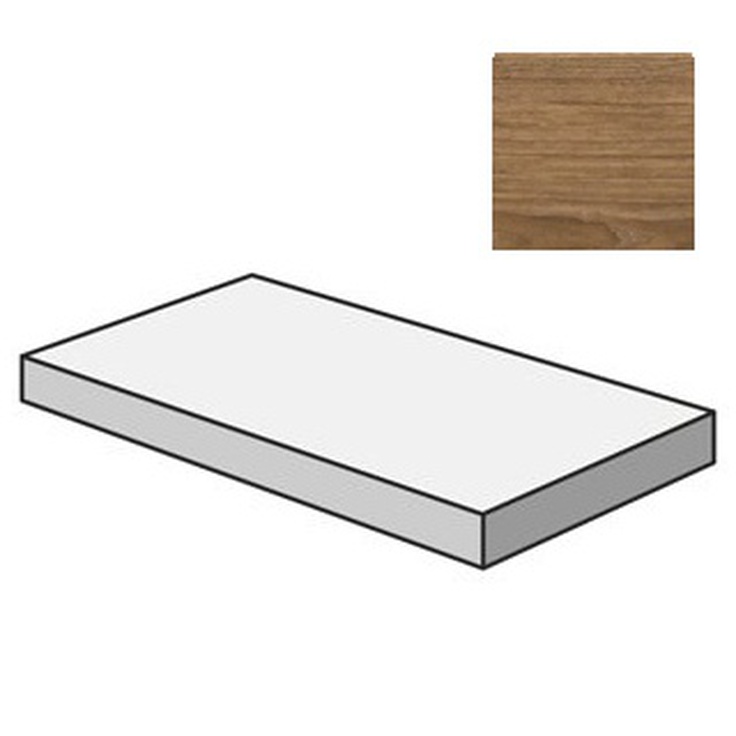 Atlas Concorde Russia Wine Oak 620070802298 Brunello Scalino Angolare Sx Ret 33x160 матовая