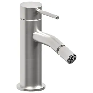 Смеситель для биде Bossini INZ202075 однозахватный, без донного клапана, атласная сталь