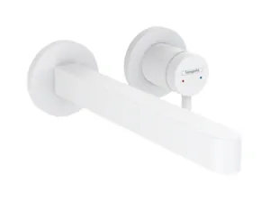 Смеситель Hansgrohe 76050700 для раковины, скрытого монтажа, излив 228, матовый белый