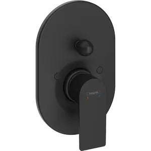 Смеситель для ванны/душа Hansgrohe E 72459670 встраиваемый, однозахватный, матовый черный