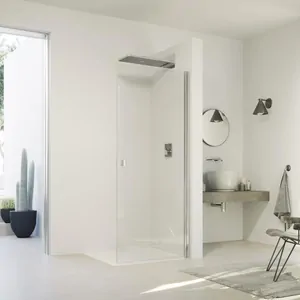 Душевая дверь HUPPE SolvaPure 900х2000 правая, профиль хром глянец/стекло прозрачное Anti-Plaque 7T0280.092.322