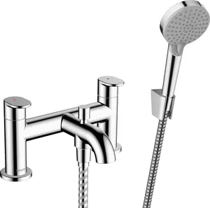 Смеситель на борт ванны Hansgrohe 71461000 на 2 отверстия, двухзахватный, руч.душ, хром