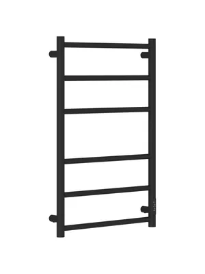 Полотенцесушитель электрический СТИЛЬЕ -27 800х500, матовый черный, ТЭН справа, 31528-8050