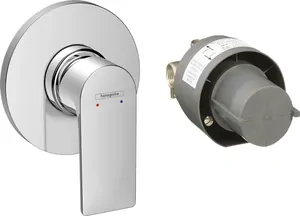 Смеситель для душа Hansgrohe E 72658000 однозахватный, встраиваемый, со скрытой частью, хром