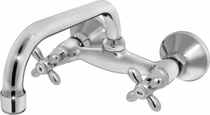 Смеситель для кухни настенный VARION Armaturen 1103 22 2 керам. кран-букса, п-образный излив