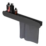 Полка FLOW Double 700х92х90 настенный, полотенцедержатель справа, черный Fl-ro-d70пр-ч