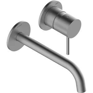 Смеситель для раковины Bossini Z00730094 встраиваемый, излив 185 мм., внеш. часть, никель мат