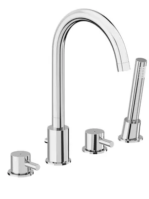 Смеситель Damixa на борт ванны, на 4 отверстия, хром 360400000