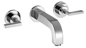 Смеситель Axor 39147 для умывальника двухзахват.(рычаговые) на 3 отверстия, настенный, хром