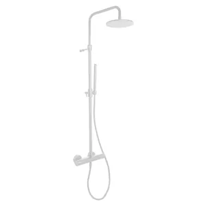 Душевая система FIMA Carlo Frattini верхний душ и ручной душ, белый матовый F3035/2BS