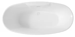 Ванна акриловая Abber (1700х800) отдельностоящая, слив-перелив, белая AB9323