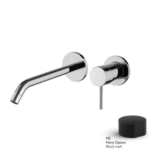 Смеситель для раковины FIMA Carlo Frattini встраив., длинный излив, черн.мат. F3051WLX8NS