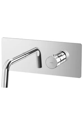 Смеситель для раковины Paffoni 104CR встраиваемый, хром, накладка нерж.сталь