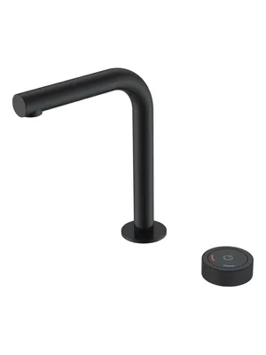 Смеситель Boheme 158-B для раковины, на 2 отверстия, автоматический, черный