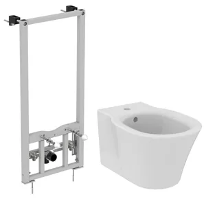 Инсталляция Ideal Standard ProSys + Биде с отверстием под смеситель/переливом D212101