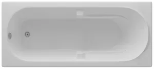 Ванна акриловая Акватек 170х75х42см прямоугольная, фронтальная панель, каркас, слив, цвет: белый