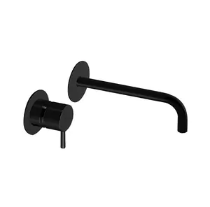 Смеситель для раковины CISAL New на 2 отверстия, внешняя часть, черный матовый LN00551E40