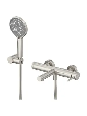 Смеситель CEZARES -VD-IN 194 мм,для ванны/душа,фиксированный излив,душевой гарнитур,сатин