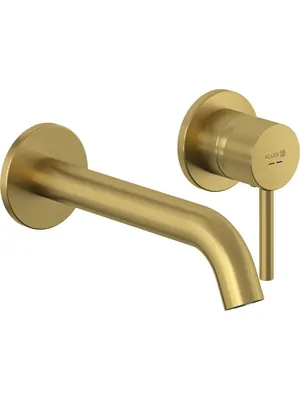 Смеситель KLUDI 230 мм, встраиваемый, для умывальника, однозахватный, золото матовое 38245N076