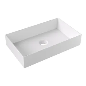 Раковина накладная Alice 610х380х120 Aliglaze+, без отверстия под смес., белый мат. 34250109