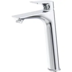 Смеситель для раковины BelBagno -LMC-CRM-W0 208 мм,однозахватный,фиксированный излив,хром