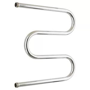 Полотенцесушитель водяной СТИЛЬЕ М-обр. 500х500,нерж.сталь,боковое подкл.,резьба-сгон 1", 00004-5050