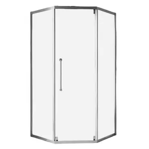 Душевой уголок CEZARES (1000х1000х2000) -304-P-1-100-C-CR стекло прозрачное/хром