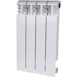 Радиатор STOUT 500 4 секции, биметаллический, боковое подключение, белый SRB-1310-050004