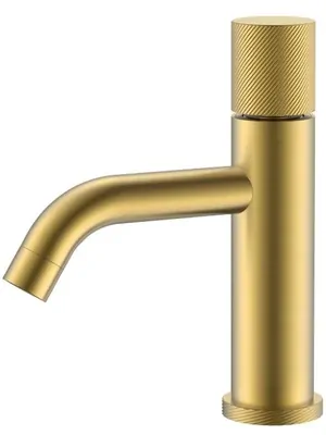 Смеситель Boheme 121-MG.4 для раковины, на 1 отверстие, однозахватный,ручка spirale,золото мат