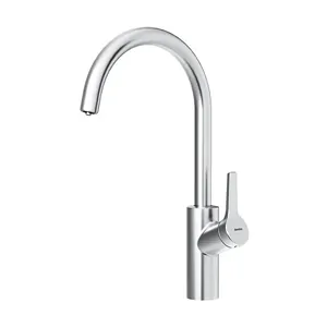 Смеситель DAMIXA для кухни, с каналом для питьевой воды, C - излив, цвет никель 310721400