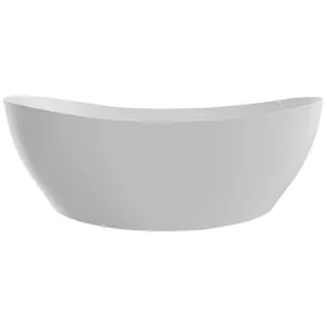 Ванна из искусственного камня Abber (1630x850) отдельностоящая, слив-пер, белая мат AS9615-1.6