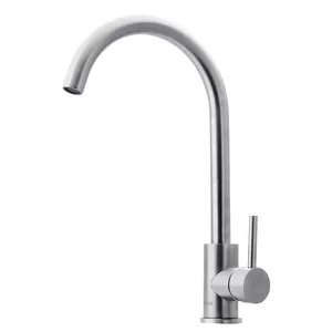 Смеситель Swedbe для кухни поворотный излив, хром 7441