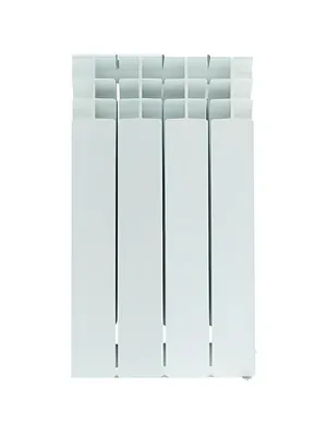 Радиатор STOUT 500 4 секции, биметаллический, боковое подключение, белый SRB-3310-050006