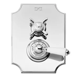 Смеситель термостатический для душа Devon&Devon DD80CR с переключателем на 2 выхода, хром