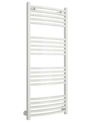 СУНЕРЖА Полотенцесушитель 1200х500 (20 ступ.) белый глянец, диагонал./нижнее подключение