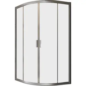 Душевой уголок RAVAK BLCP4-90 SABINA (900х900х1750) раздвиж. двери, стекло, сатин+ Транспарент