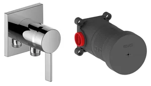 Смеситель Keuco Solo встраиваемый, для душа, однозахватный, с внутр. частью, хром 59552 019522